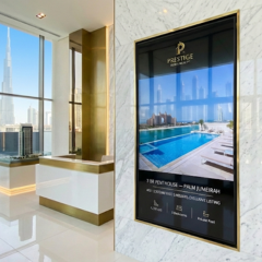 Real estate vertical display