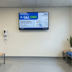 Clinic queue display