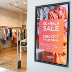 Retail digital signage